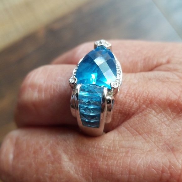 Colors of Passion Blue Topaz ring - Picture 8 of 8